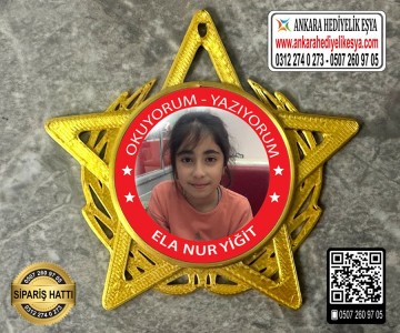 Yıldız Resimli Okuyorum Rozeti -2