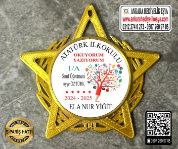 Yıldız Şeklinde Artık Okuyorum Rozeti -10