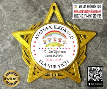 Yıldız Şeklinde Artık Okuyorum Rozeti -14