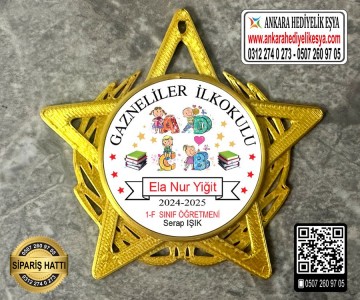 Yıldız Şeklinde Artık Okuyorum Rozeti -22