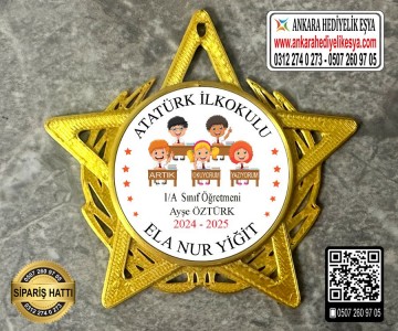 Yıldız Şeklinde Artık Okuyorum Rozeti -29