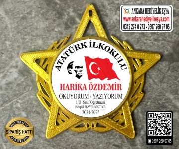 Yıldız Şeklinde Artık Okuyorum Rozeti -30