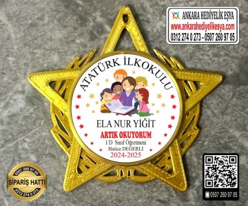 Yıldız Şeklinde Artık Okuyorum Rozeti -31