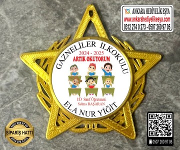 Yıldız Şeklinde Artık Okuyorum Rozeti -32