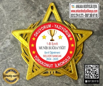 Yıldız Şeklinde Artık Okuyorum Rozeti -33