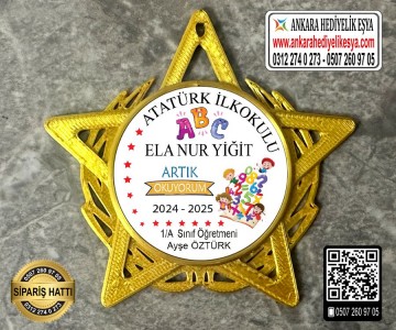 Yıldız Şeklinde Artık Okuyorum Rozeti -34