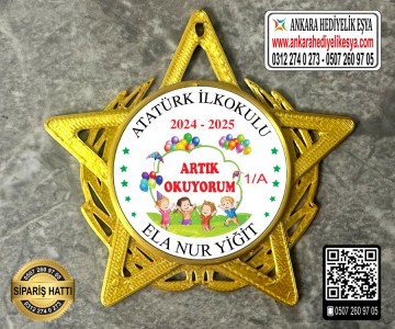 Yıldız Şeklinde Artık Okuyorum Rozeti -35