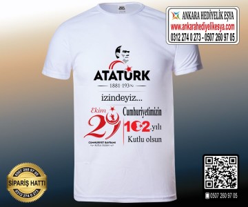 29 Ekim 102 Yıl Tişörtleri - 3 Model
