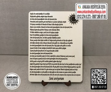 Ahşaba Yazı Gravür