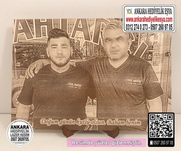 Ahşap Resimli Doğum Günü Hediyesi