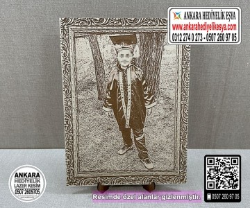 Ahşaba Çerçeveli Resim