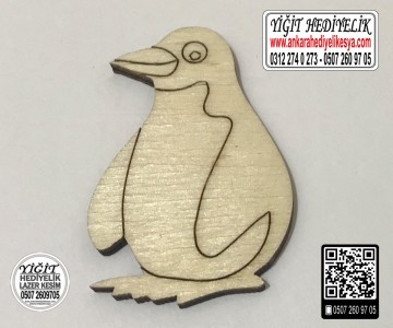Penguen Ahşap Obje