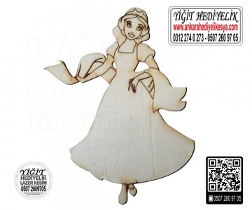 Pamuk Prenses Ahşap Obje