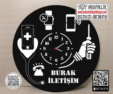 Cep Telefonu Firması Duvar Saati - Model 1