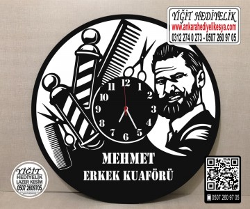 Erkek Kuaförü Saati - Model 2