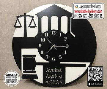 Avukat ve Hakimlere Özel Duvar Saati