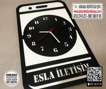 Cep Telefonu Firması Duvar Saati - Model 2