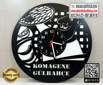 Çiğ Köfte Dükkanı Duvar Saati