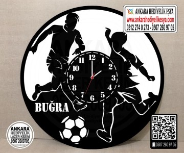 Futbol Tasarımlı Duvar Saati