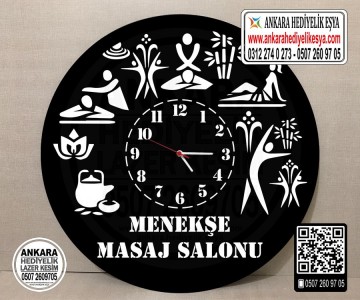 Masaj Salonu Duvar Saati -1