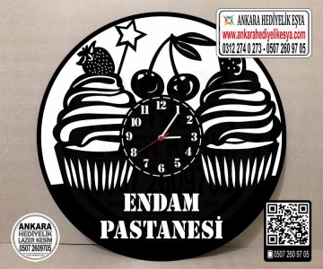 Pastane Duvar Saati - 4 Model