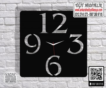 Ahşap Dekoratif Saat - 29