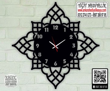 Ahşap Dekoratif Saat - 31