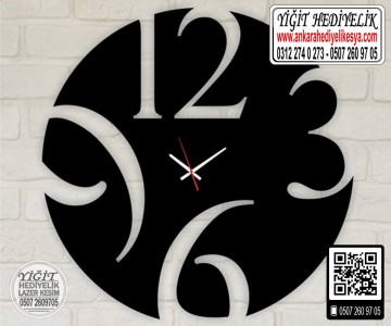 Ahşap Dekoratif Saat - 36