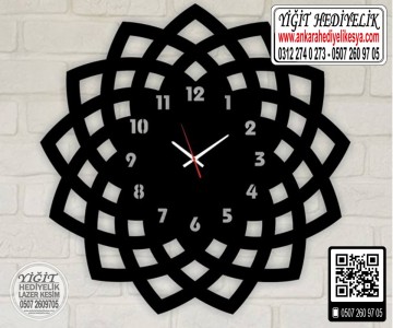 Ahşap Dekoratif Saat - 5