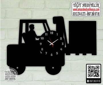 Ahşap Kepçe Saat - 2