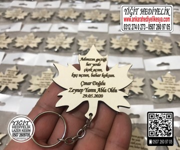 Çınar Yaprağı Anahtarlık Yaş Magneti