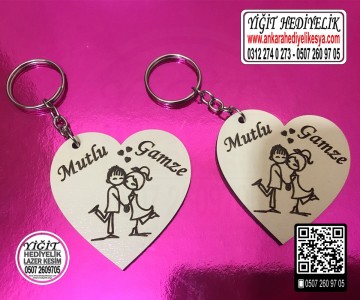 Sevgi Figürlü Anahtarlık