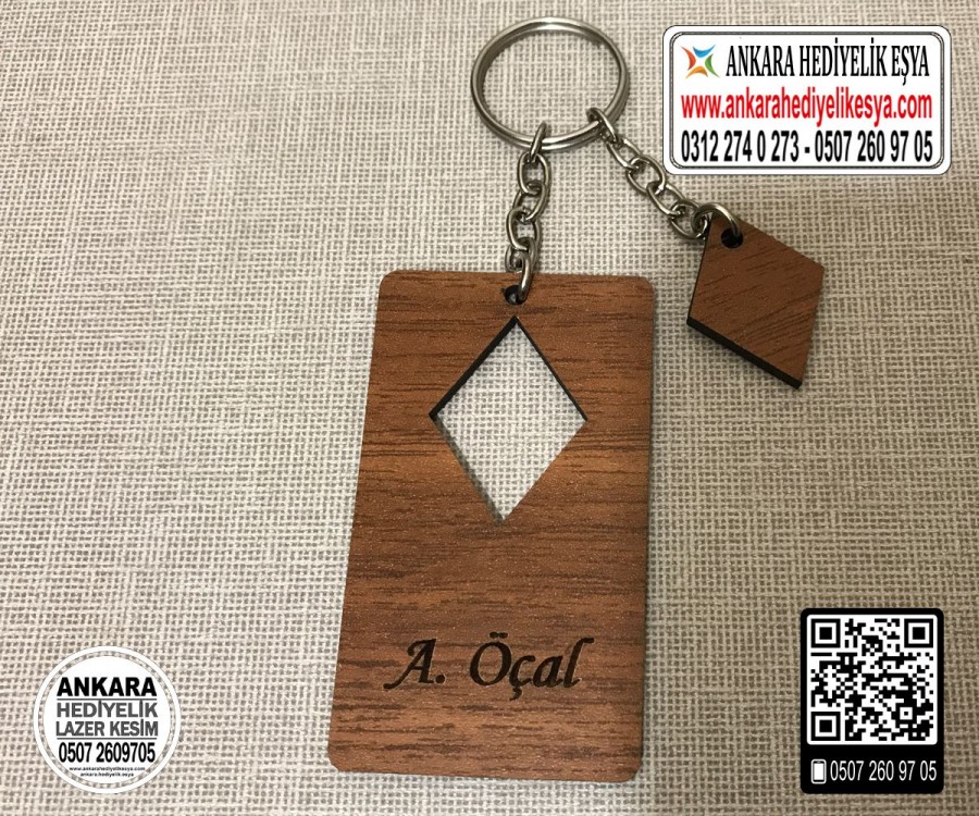 Dikdörtgen Köşeli Anahtarlık