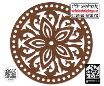 Model 8 - Desenli Makaron Çanta Kenarı - 15 cm