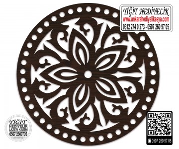 Model 8 - Desenli Makaron Çanta Kenarı - 15 cm