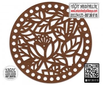 Model 10 - Desenli Makaron Çanta Kenarı - 15 cm