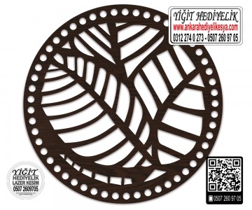 Model 12 - Desenli Makaron Çanta Kenarı - 15 cm