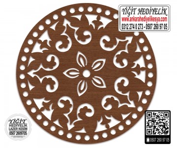 Model 16 - Desenli Makaron Çanta Kenarı - 15 cm