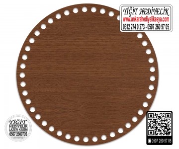 Kahverengi Makaron Çanta Kenarı - 15 cm