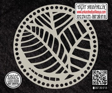 Model 7 - Pleksi Desenli Çanta Kenarı 15 Cm - Pleksi Makaron Çanta Kenarı