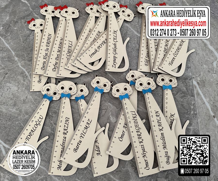 Kedili Cetvel - Toptan