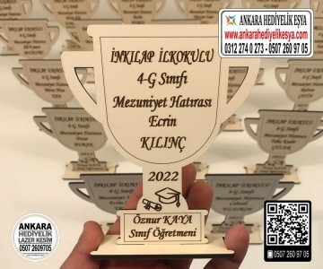 Ahşap Mezuniyet Kupası