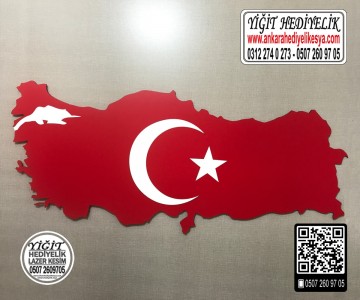 Haritalı Türk Bayrağı