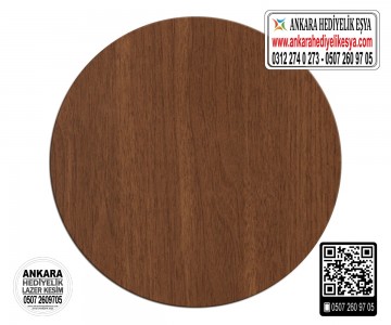 Kahverengi Daire Bardak Altlığı
