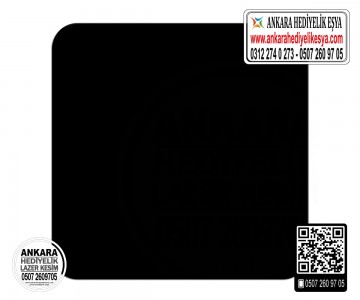 Siyah Kare Bardak Altlığı