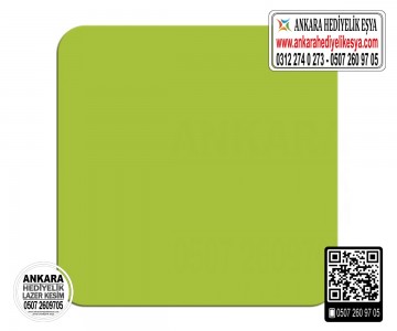 Yeşil Kare Bardak Altlığı