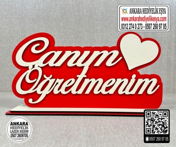 Canım Öğretmenim Ahşap İsimlik