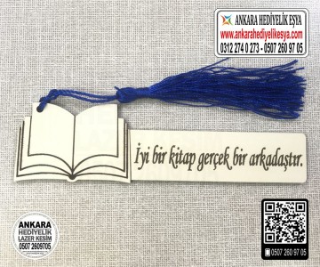 Ahşap Kitap Ayracı - 10