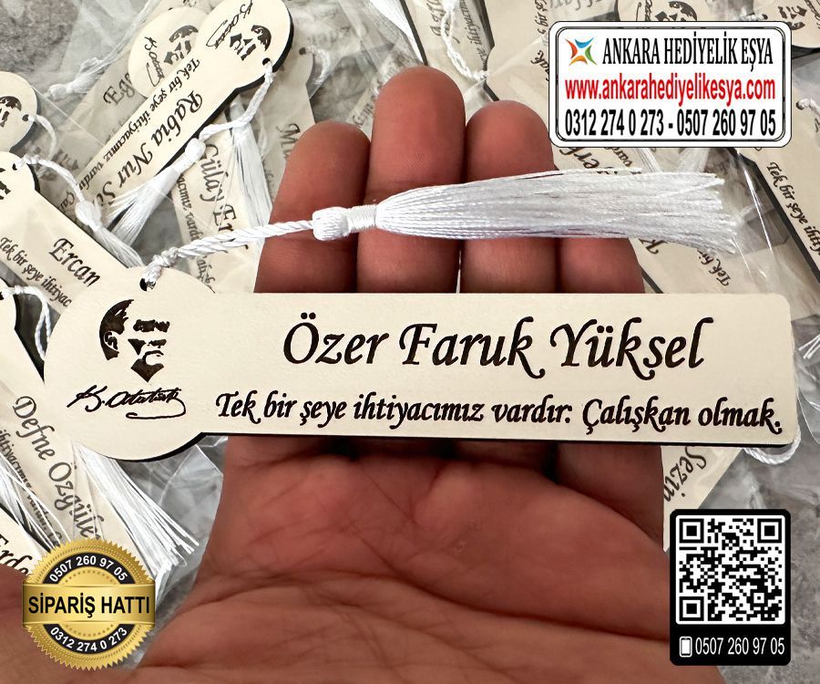 Atatürklü kitap ayracı ( Toptan )