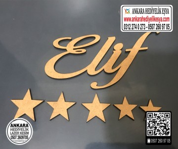 Bebek Panosu Ahşap Yazı